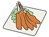 Kushikatsu / Kushikatsu-Food ｜ Food ｜ Free Illustration Material