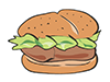 Hamburger-Food | Food | Free Illustration Material