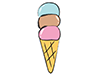 Ice Cream-Food ｜ Food ｜ Free Illustration Material