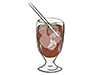 Ice Coffee-Food ｜ Food ｜ Free Illustration Material